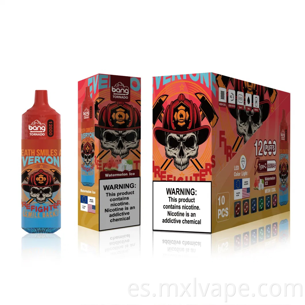 Mayorista personalizar el sabor de la fruta Bang Cigarrillo electrónico Elfo 12000 Puff Bar Vapes desechables